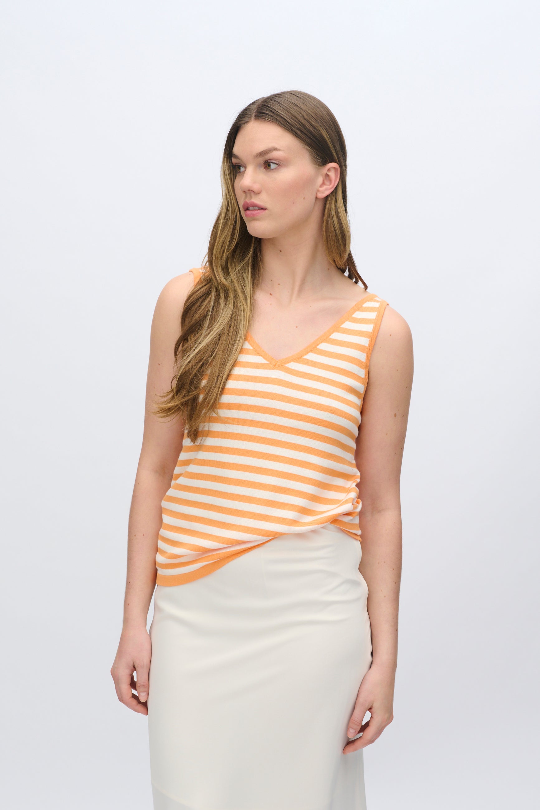 moves Alanna knit top 4350 Top 1340 Cadmium Orange