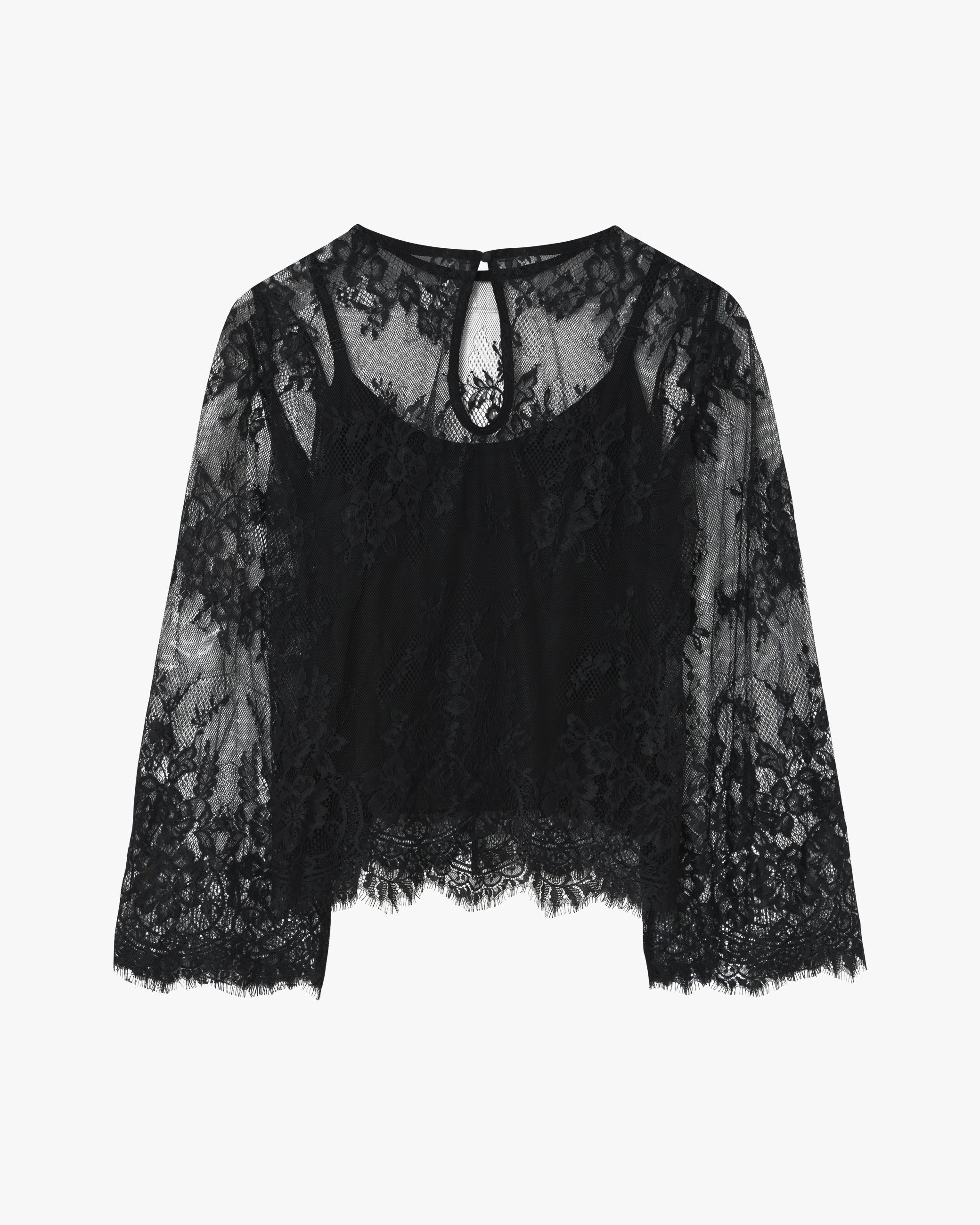 moves Aviaia Blouse 4523 Long Sleeved Blouse 999 Black