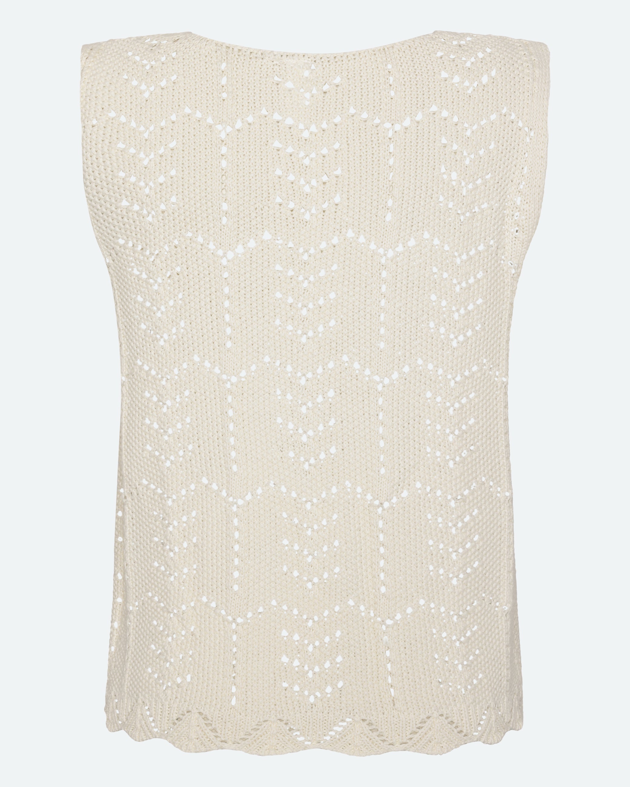 moves Daphne knit vest 4286 Gilet 002 Ivory