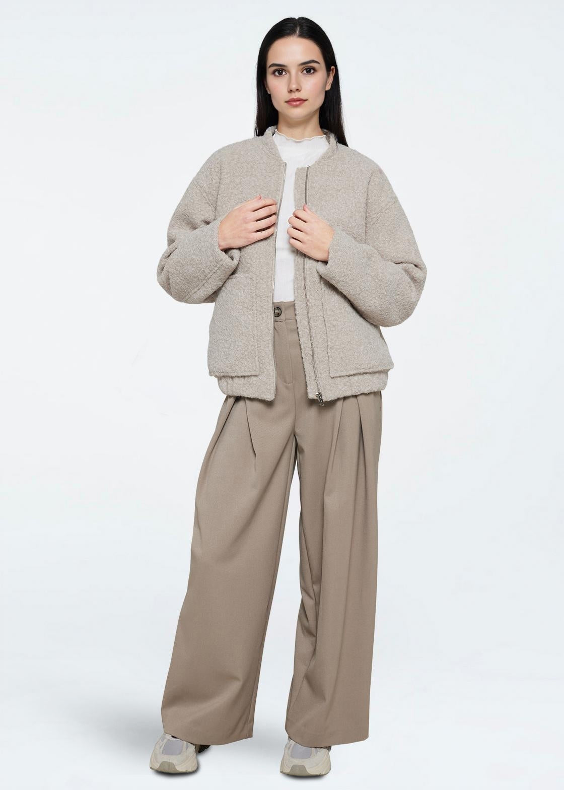 moves Fran bomber 4331 Outerwear 4403 Silver Birch