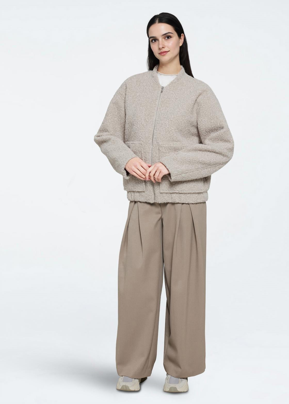 moves Fran bomber 4331 Outerwear 4403 Silver Birch