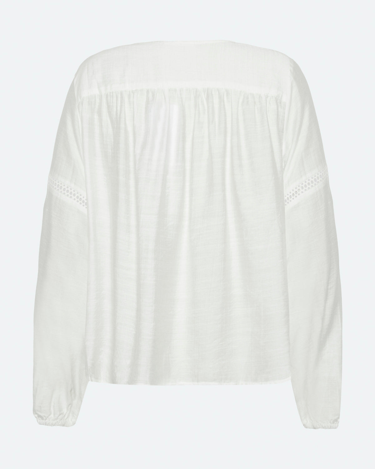 moves Lilyana long sleeved broderie blouse 4237 Long Sleeved Blouse 000 White