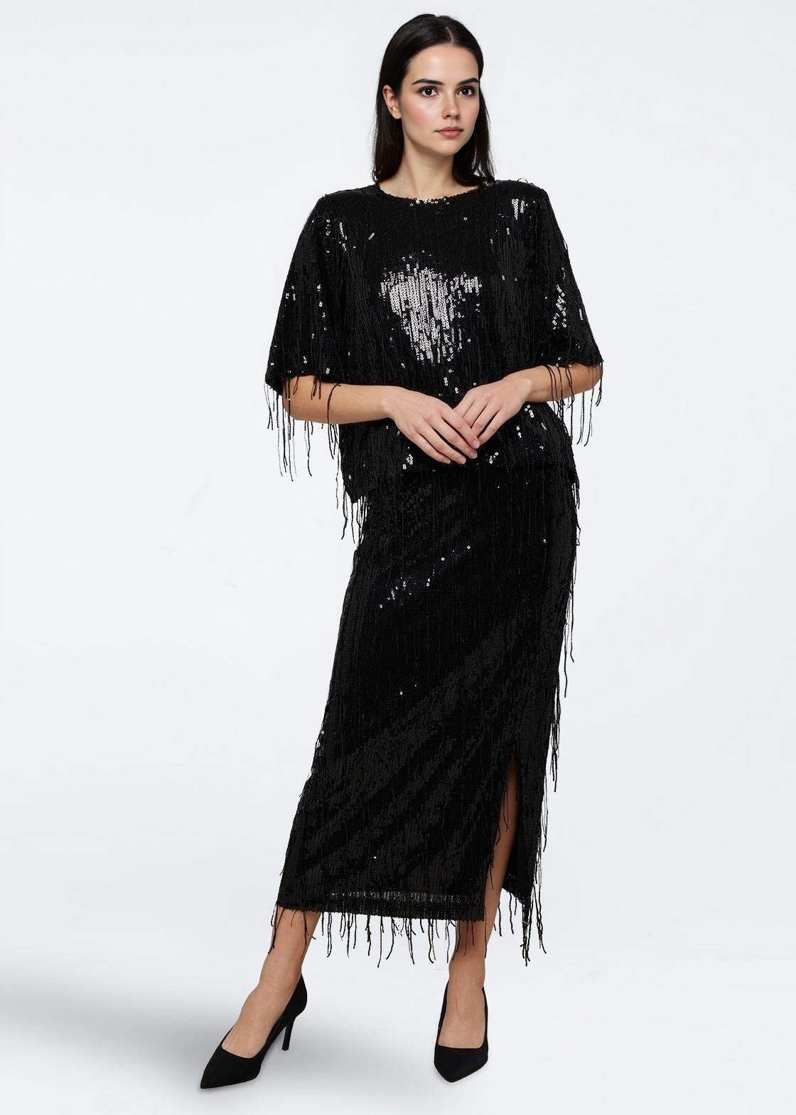 moves Mandi blouse 4451 Short Sleeved Blouse 999 Black