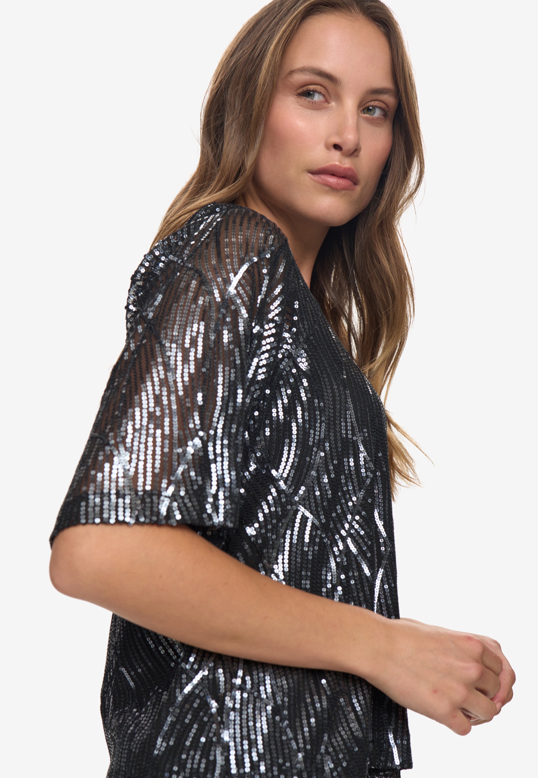 moves Mandi blouse 4522 Short Sleeved Blouse 999 Black