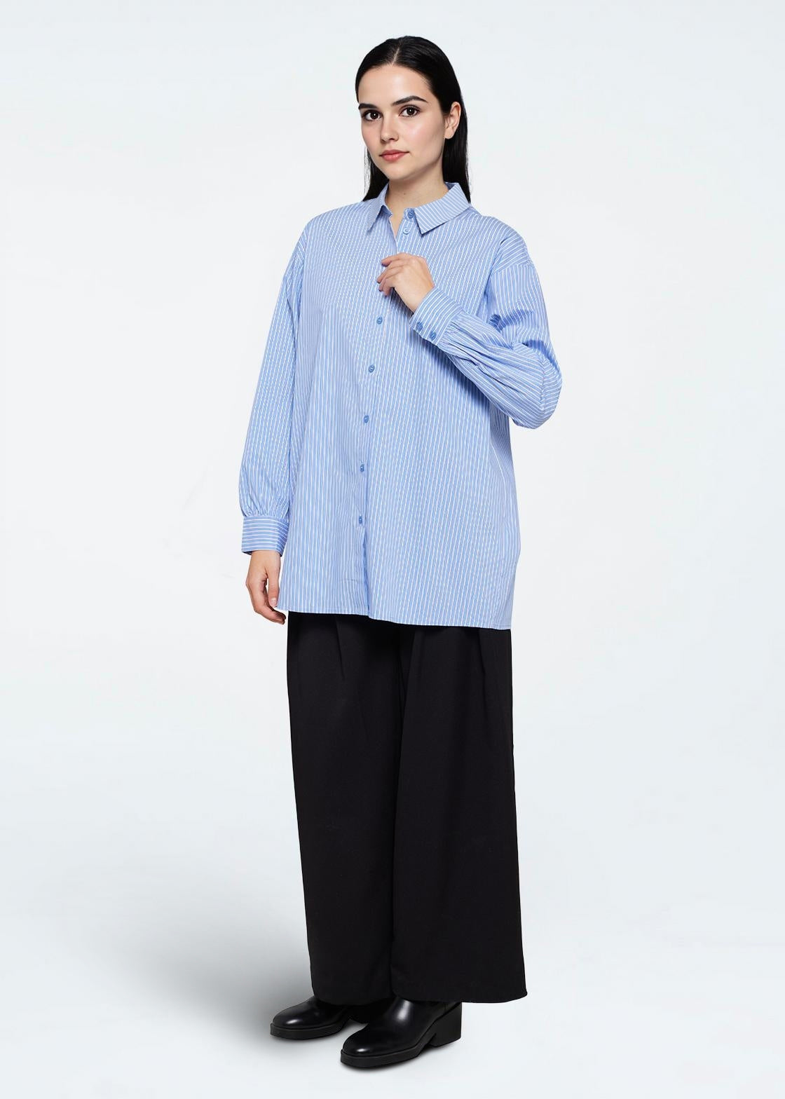 moves Nella shirt 4433 Long Sleeved Shirt 4041 Star Sapphire