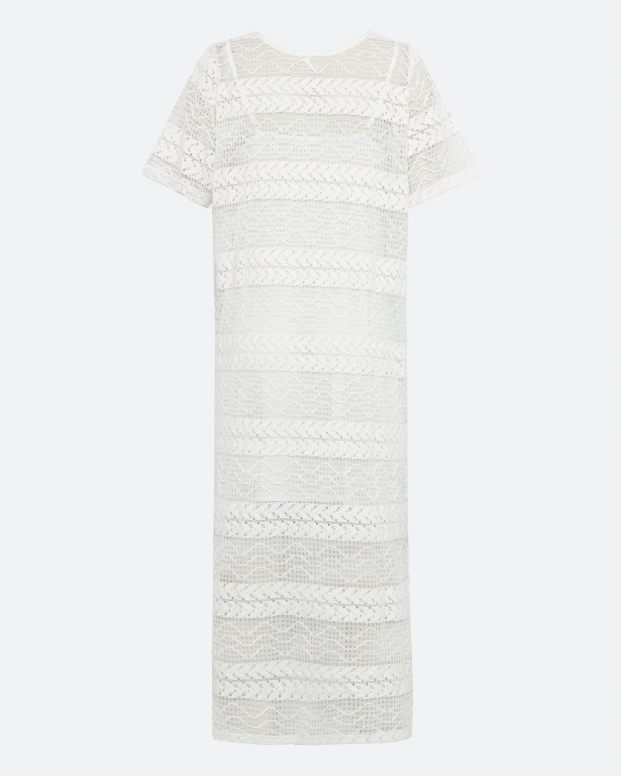 moves Pilano broderie dress 4292 Midi Dress 004 Broken White