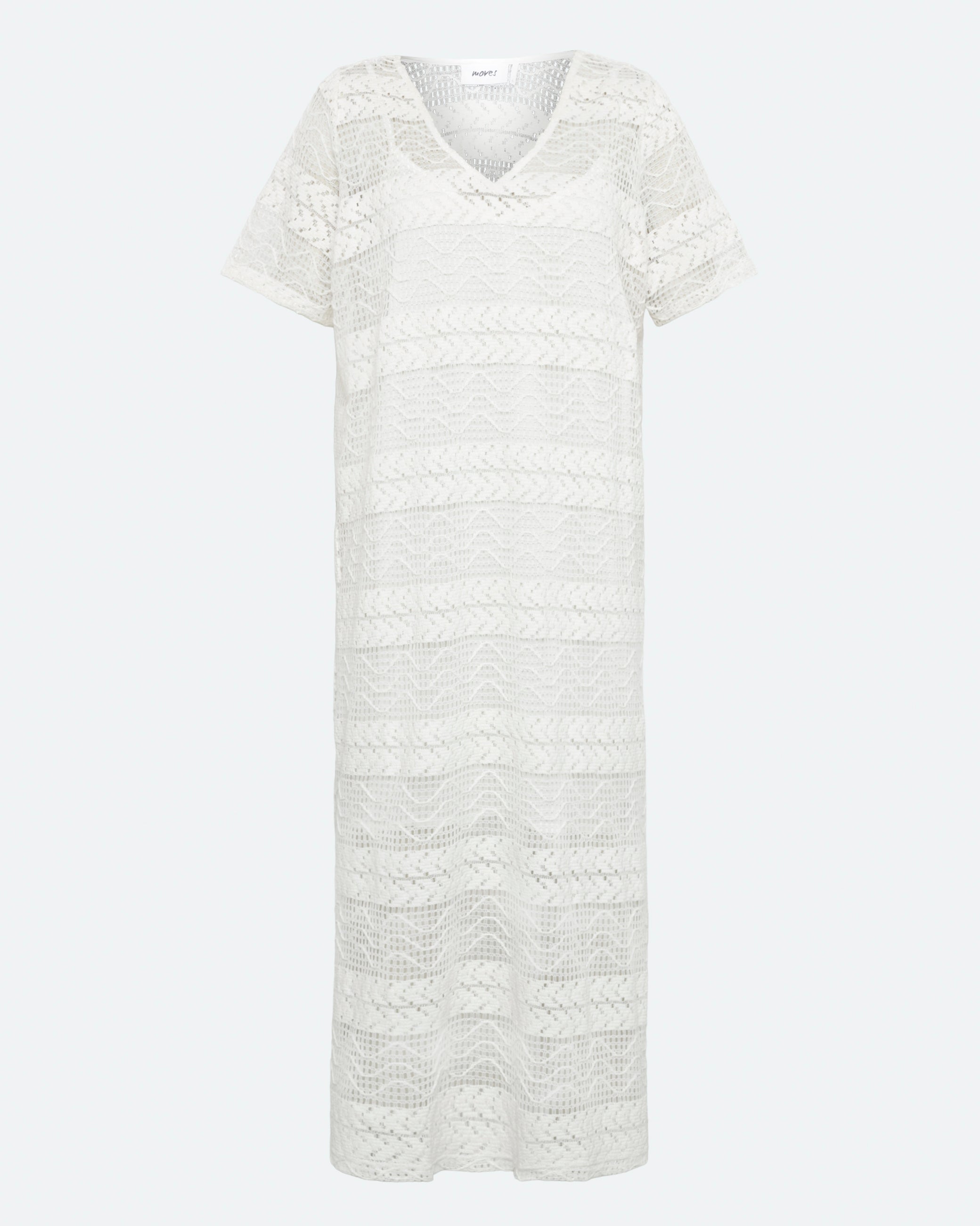 moves Pilano broderie dress 4292 Midi Dress 004 Broken White