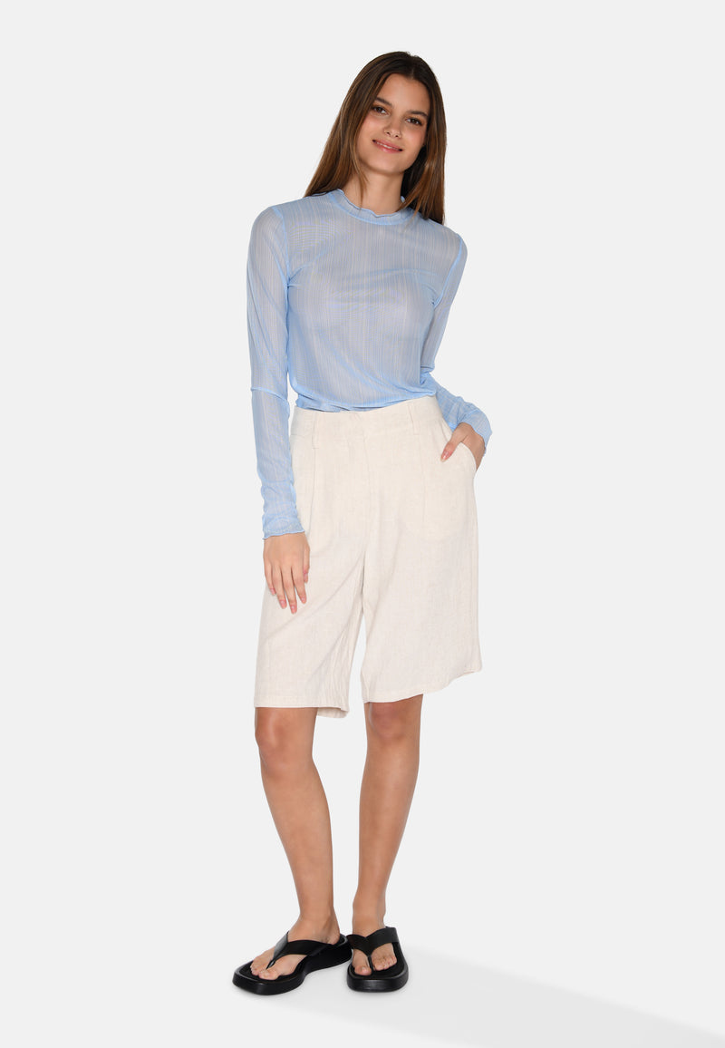 moves Adrina linen shorts 2744 Shorts 0108 Castle Wall