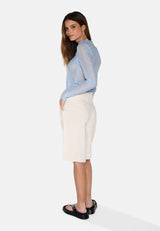 moves Adrina linen shorts 2744 Shorts 0108 Castle Wall