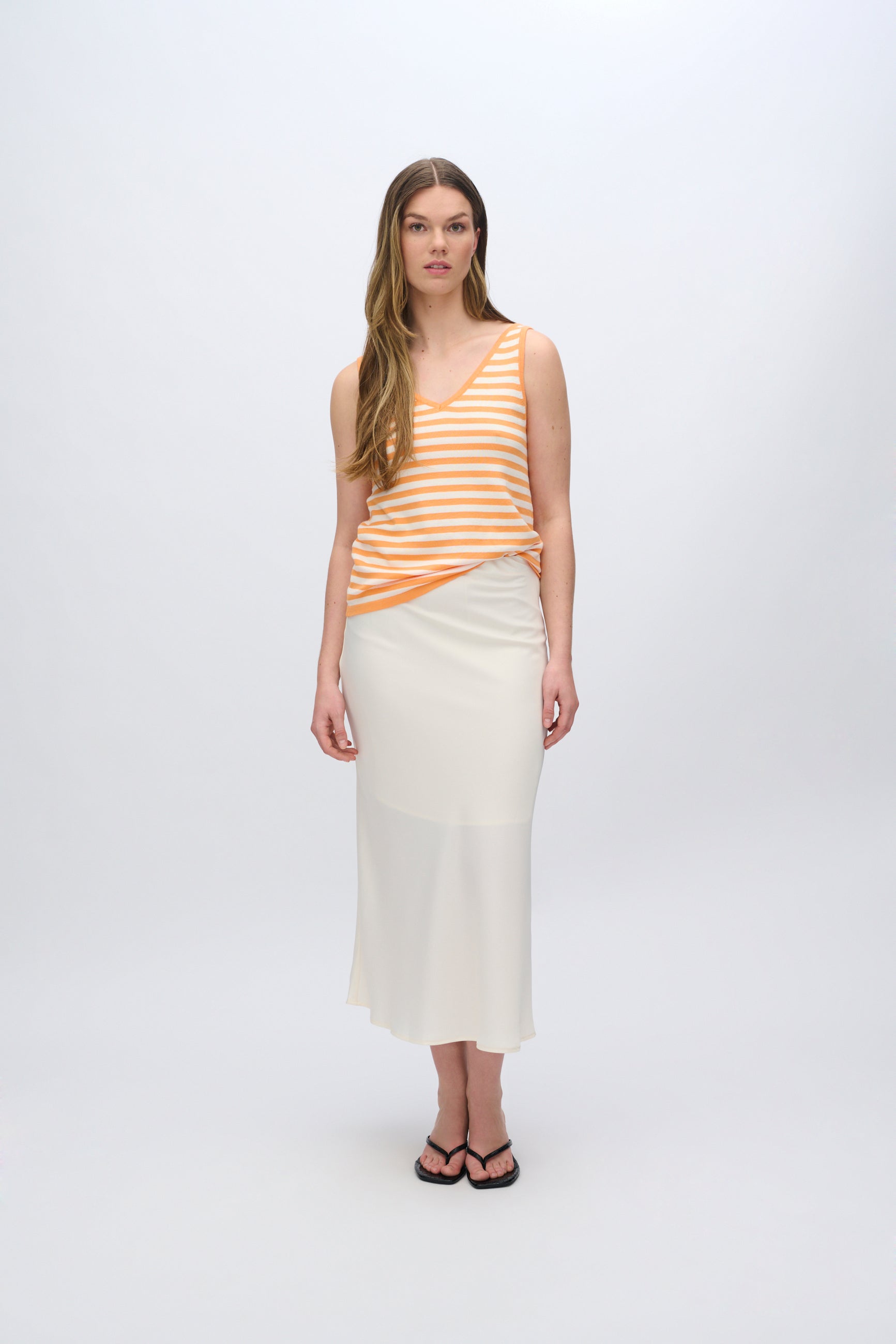 moves Alanna knit top 4350 Top 1340 Cadmium Orange