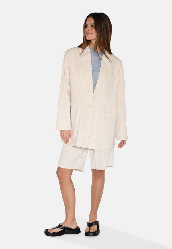 moves Daizy linen blazer 2744 Blazer 0108 Castle Wall