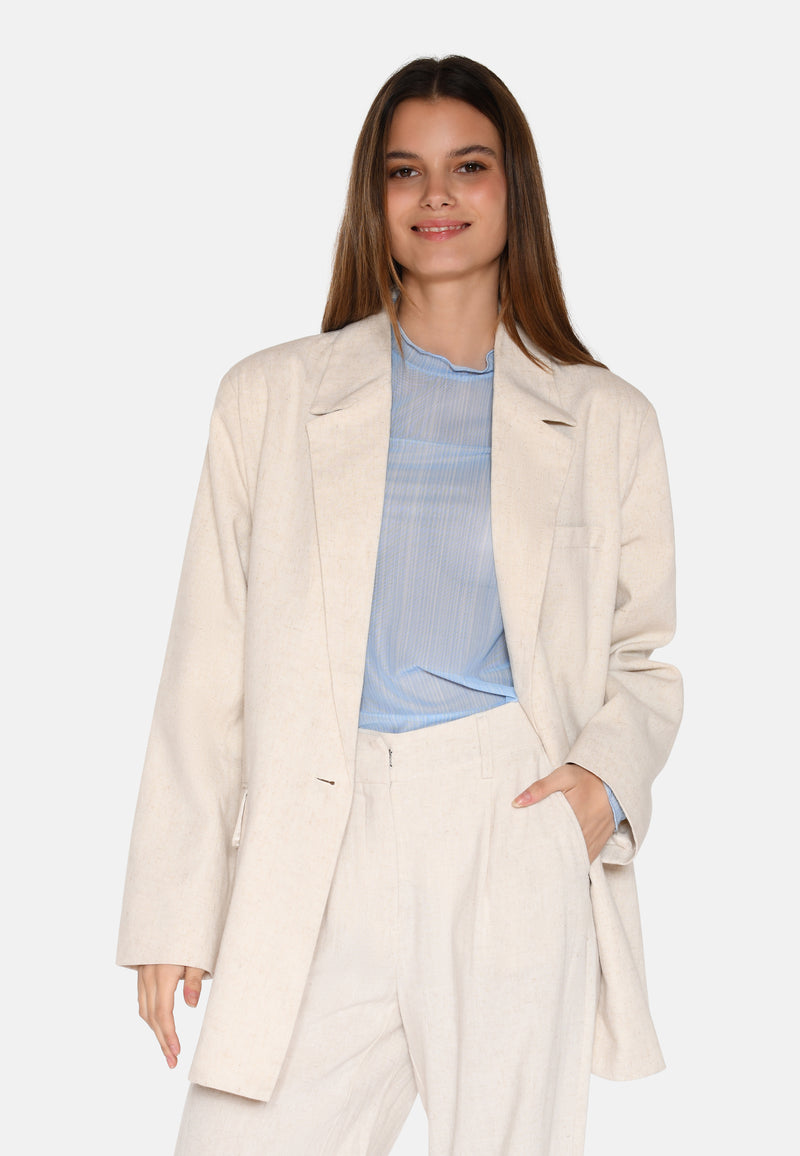 moves Daizy linen blazer 2744 Blazer 0108 Castle Wall