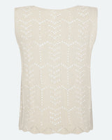 moves Daphne knit vest 4286 Gilet 002 Ivory