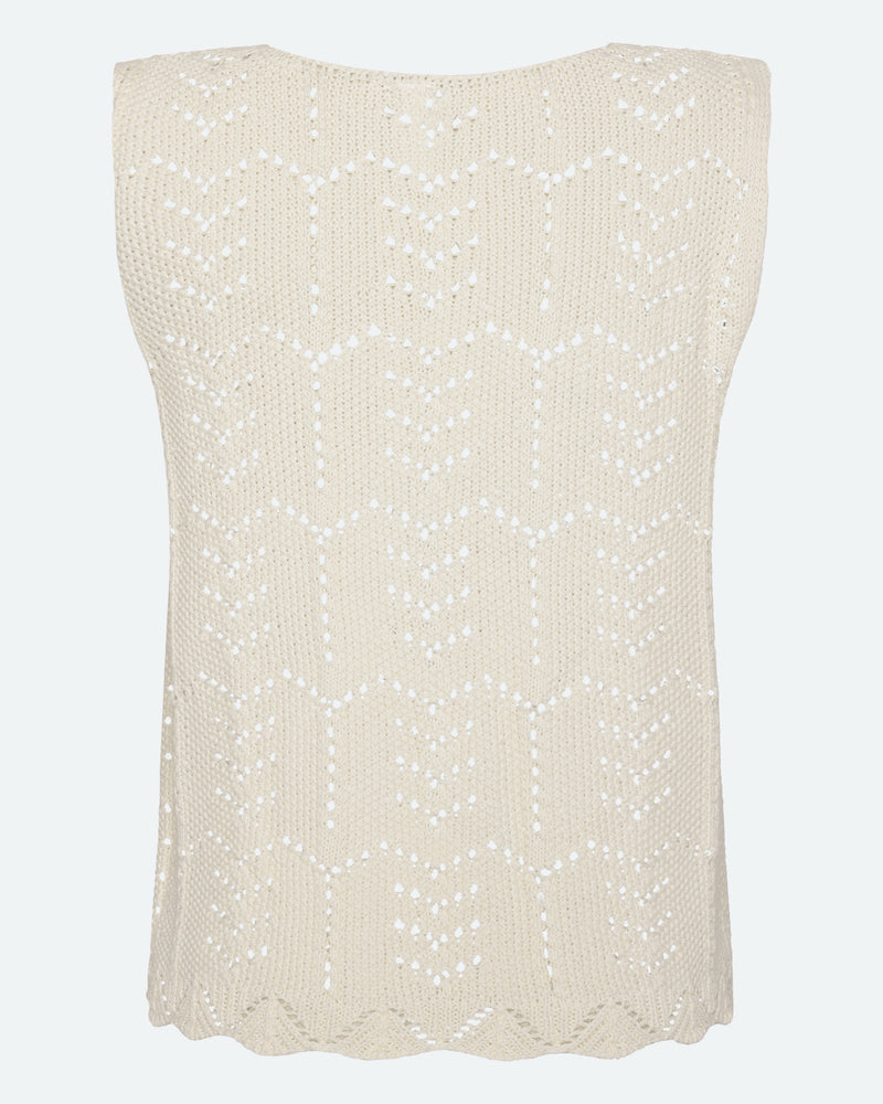 moves Daphne knit vest 4286 Gilet 002 Ivory