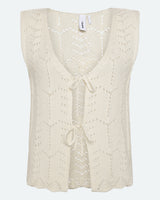 moves Daphne knit vest 4286 Gilet 002 Ivory