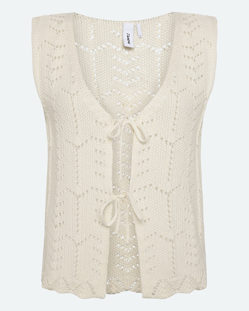moves Daphne knit vest 4286 Gilet 002 Ivory