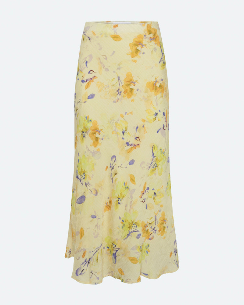 moves Gebry midi skirt 4255 Midi Skirt 0616 Pastel Yellow