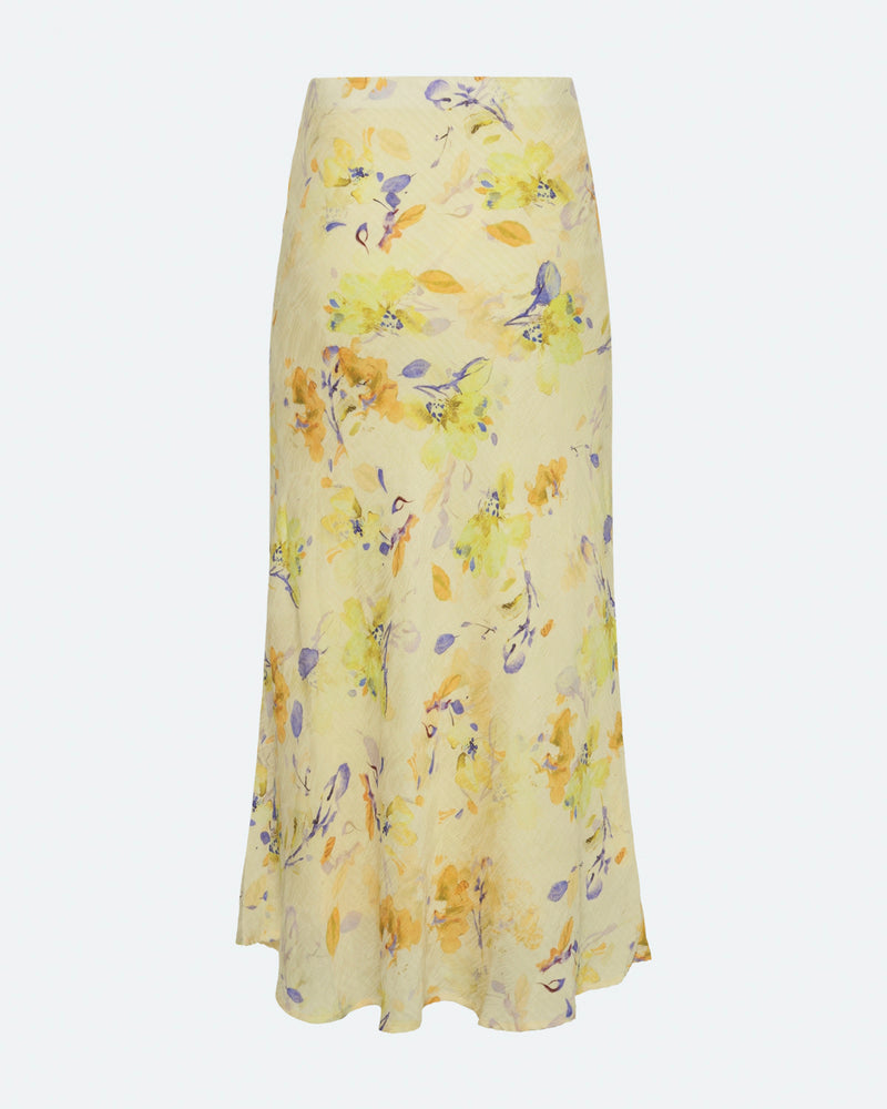 moves Gebry midi skirt 4255 Midi Skirt 0616 Pastel Yellow