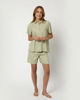 moves Koluna 2744 Short Sleeved Shirt 6313 Laurel Green