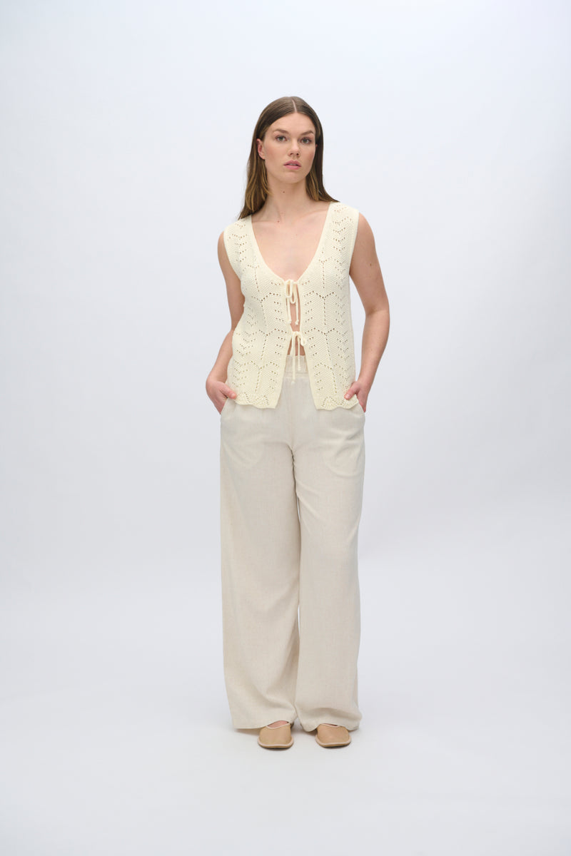 moves Lilah casual linen blend pants 2744 Casual Pants 0108 Castle Wall