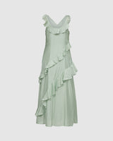 moves Lisu 3692 Maxi Dress 6313 Laurel Green