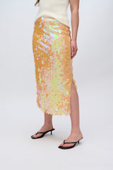 moves Lubinu sequin midi skirt 4347 Midi Skirt 1340 Cadmium Orange