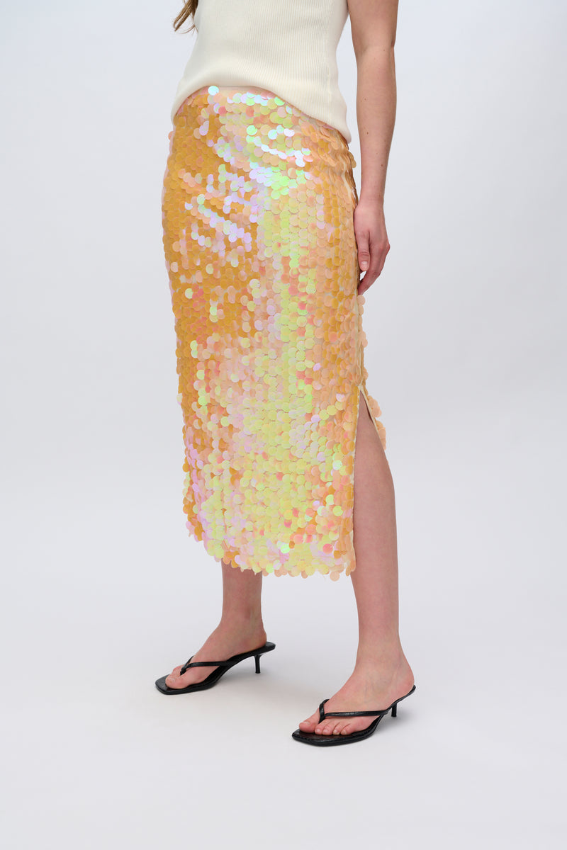 moves Lubinu sequin midi skirt 4347 Midi Skirt 1340 Cadmium Orange