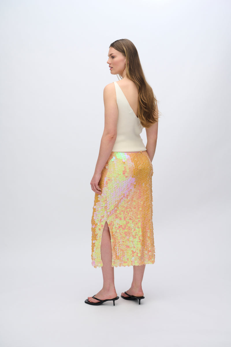 moves Lubinu sequin midi skirt 4347 Midi Skirt 1340 Cadmium Orange