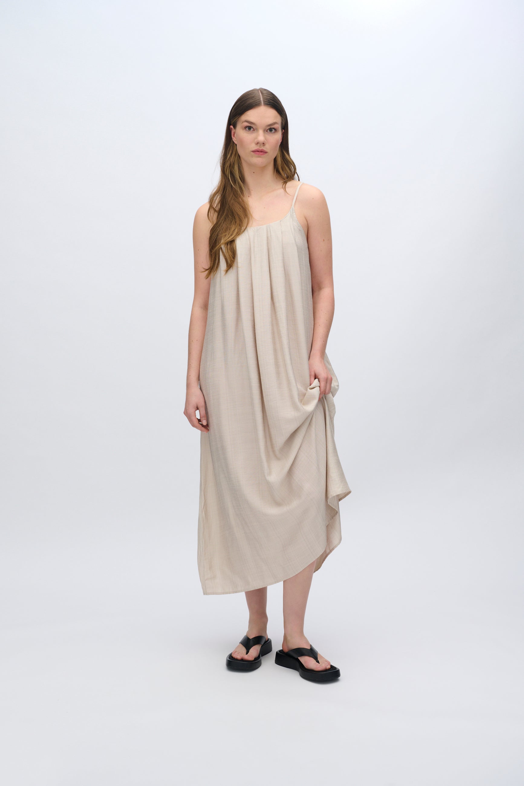 moves Malia flowy dress 4237 Midi Dress 0108 Castle Wall