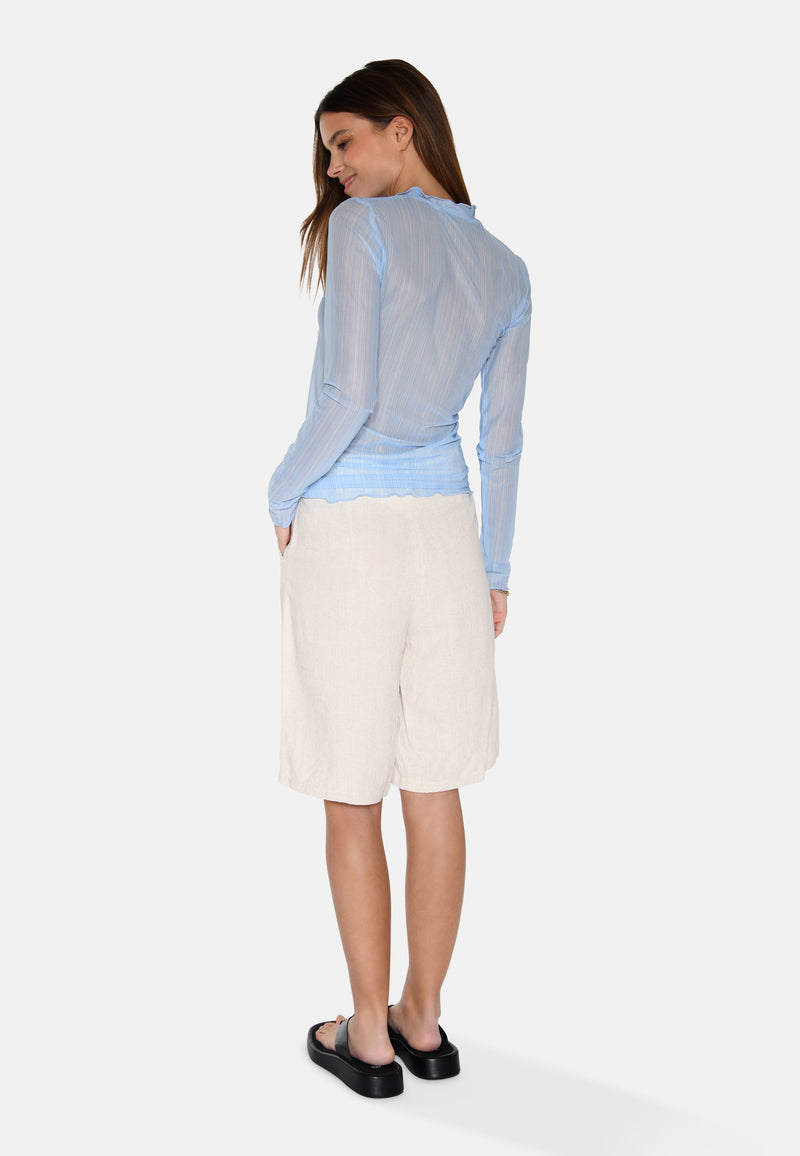moves Markhild long sleeved mesh blouse 4202 Long Sleeved Blouse 4121 Blue Bell