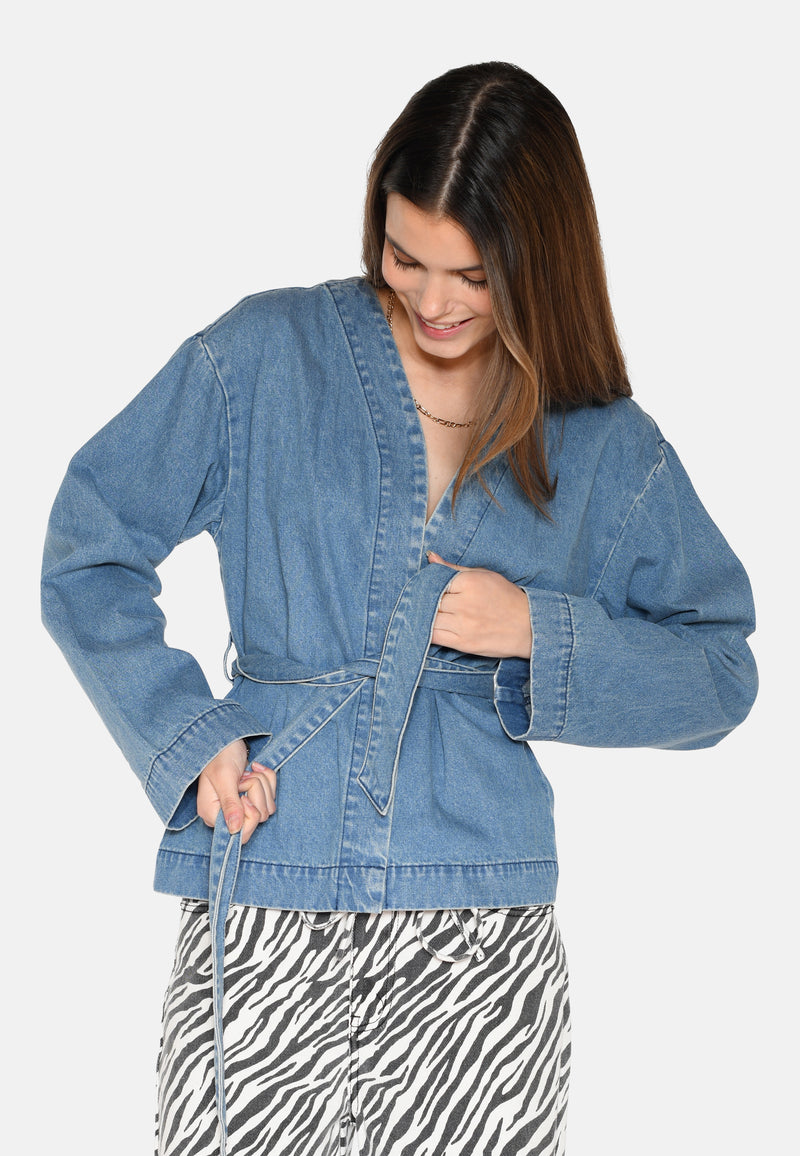 moves Nila denim shirt 4279 Long Sleeved Shirt 1002 Medium Blue