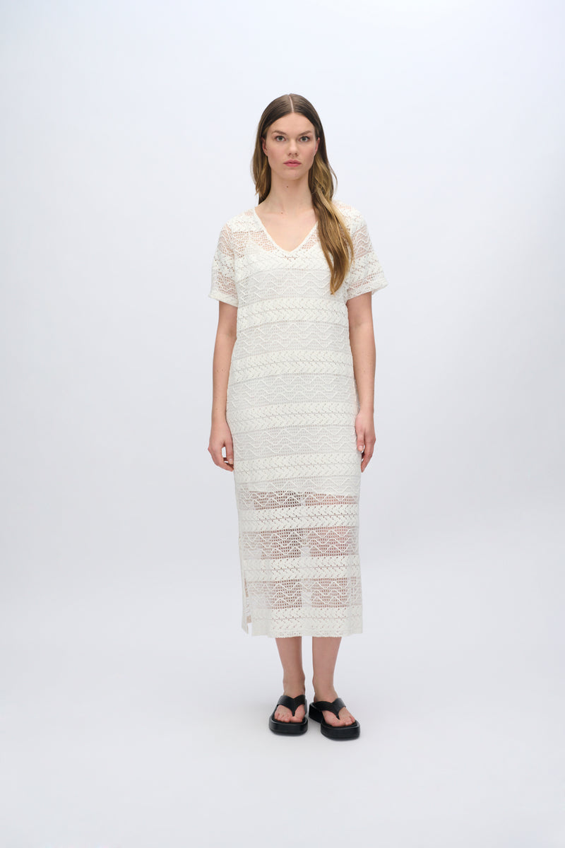 moves Pilano broderie dress 4292 Midi Dress 004 Broken White