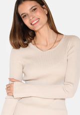 moves Twisti o-neck jumper 2679 Jumper 0108 Castle Wall