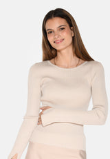 moves Twisti o-neck jumper 2679 Jumper 0108 Castle Wall