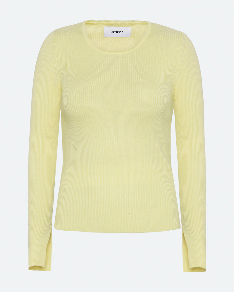 moves Twisti o-neck jumper 2679 Jumper 0616 Pastel Yellow