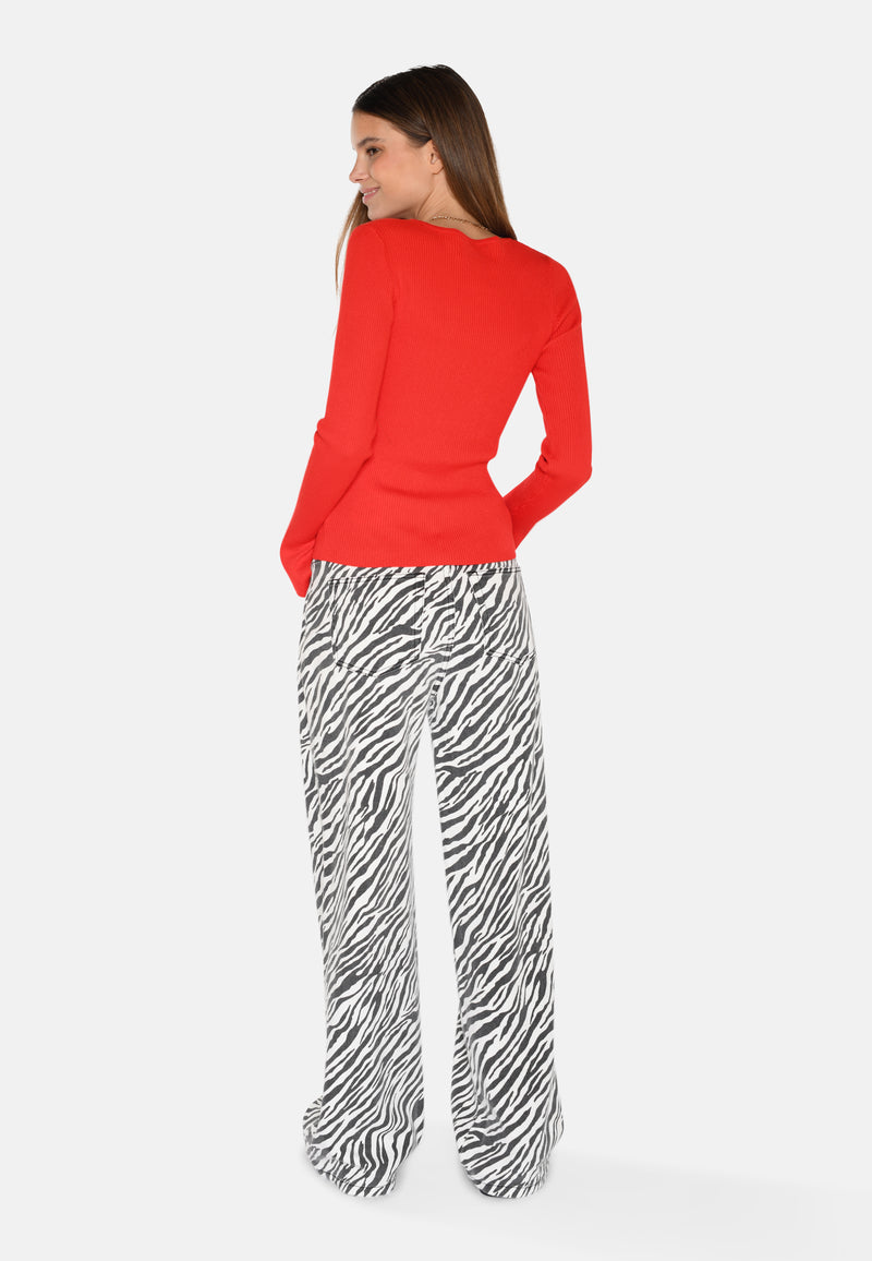 moves Twisti o-neck jumper 2679 Jumper 1664 Fiery Red